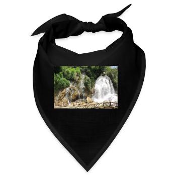 Wasserfall in Vietnam - Bandana - Schwarz - Vorne