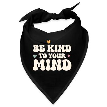 Psychische Gesundheit Mental Health - Bandana - Schwarz - Vorne