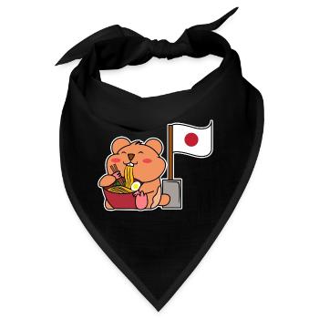 Popkultur Asiatisch Manga Anime Asien Zeichentrick - Bandana - Schwarz - Vorne