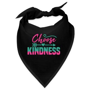 WÄHLEN SIE FREUNDLICHKEIT - Bandana - Schwarz - Vorne