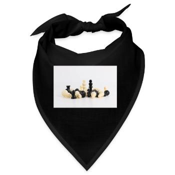 schachfiguren - Bandana - Schwarz - Vorne
