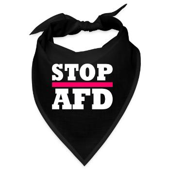 Stop afd - Bandana - Schwarz - Vorne