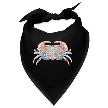 Krebs Tierkreiszeichen - Bandana - Schwarz - Vorne