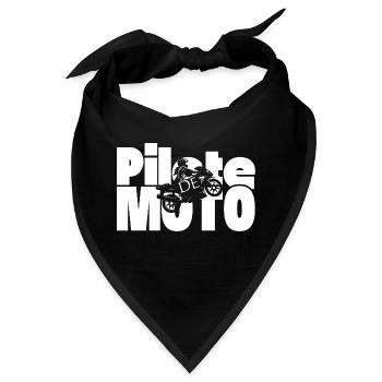 Motorradfahrer - Bandana - Schwarz - Vorne