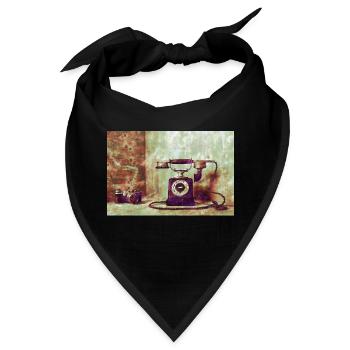 Telefon mit Kamera - Bandana - Schwarz - Vorne