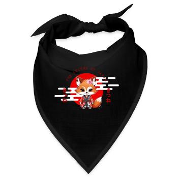 Rotfuchs: Die Legende Japans - Bandana - Schwarz - Vorne
