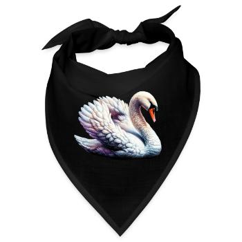 Schwan - Bandana - Schwarz - Vorne