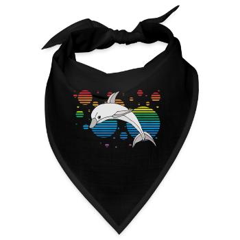 Delfin - Bandana - Schwarz - Vorne