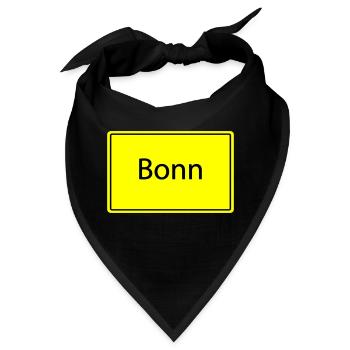 ortsschild bonn - Bandana - Schwarz - Vorne