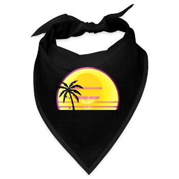 Sonnen Sommer Ruhetag - Bandana - Schwarz - Vorne