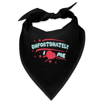 I heart me - Bandana - Schwarz - Vorne