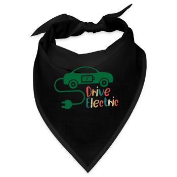 Drive Electric EV Driver Charge Car - Bandana - Schwarz - Vorne