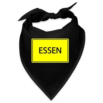 ortsschild essen - Bandana - Schwarz - Vorne