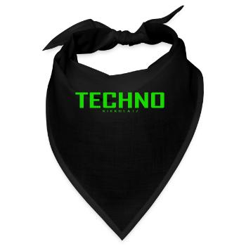 TECHNO - Bandana - Schwarz - Vorne