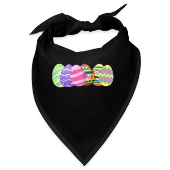 Ostereier - Bandana - Schwarz - Vorne