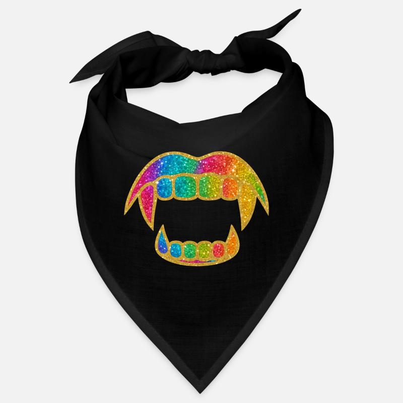Rainbow Glitter Mouth Bandana