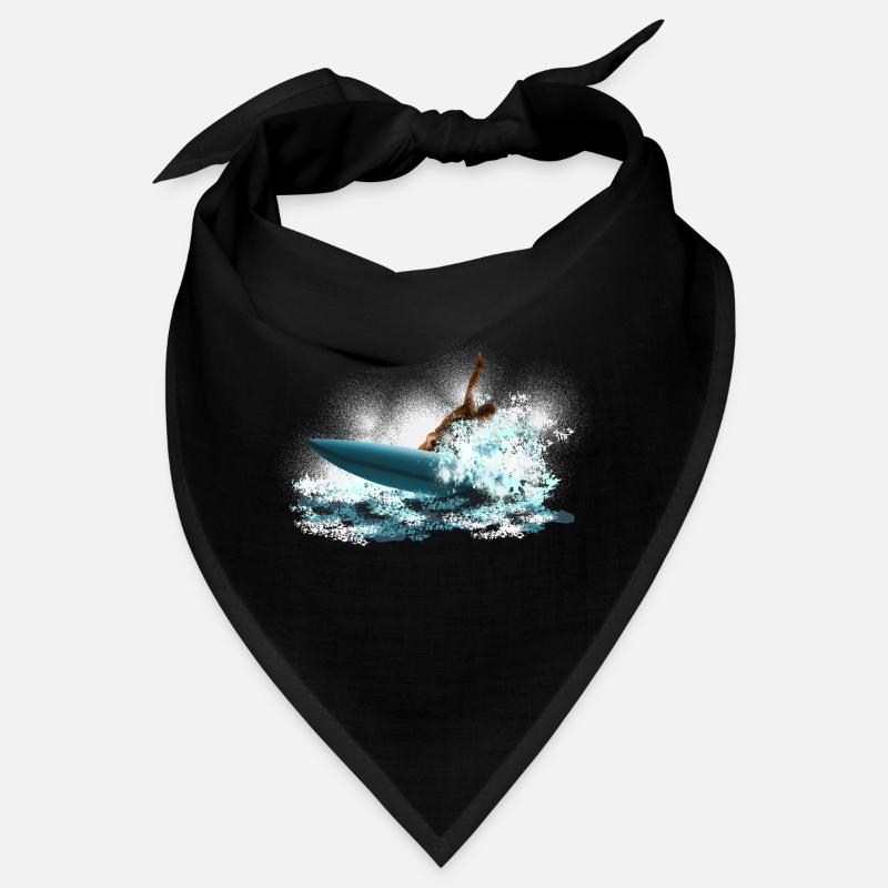 Surfeur Tempête Vague Surfeur Bandana