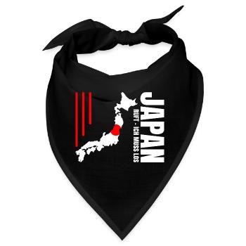 Japan Auswandern - Bandana - Schwarz - Vorne
