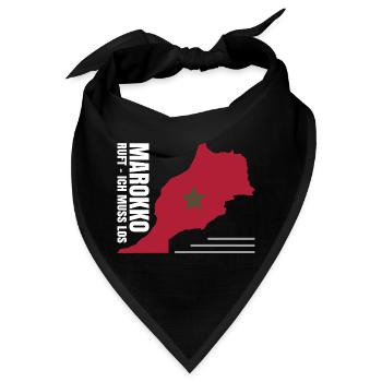 Marokko Auswandern - Bandana - Schwarz - Vorne