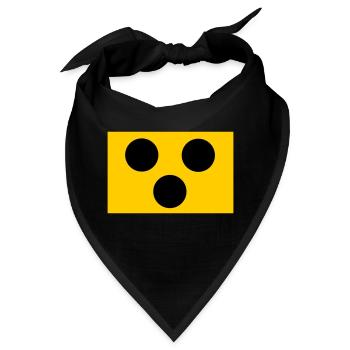 Blind - Blindenzeichen - Bandana - Schwarz - Vorne