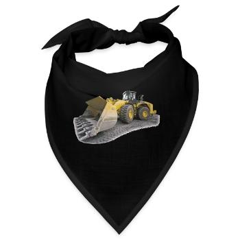 chantier pelleteuse bulldozer - Bandana - Schwarz - Vorne