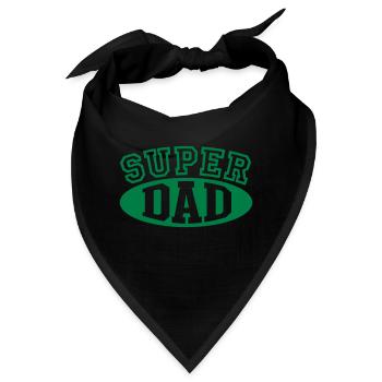 SUPER DAD - Bandana - Schwarz - Vorne