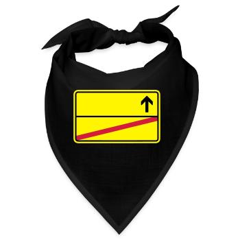 Ortsschild - Bandana - Schwarz - Vorne