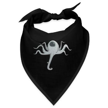 tintenfisch giant octopus krake kalmar sepien fish - Bandana - Schwarz - Vorne