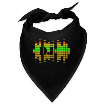 dj - Bandana - Schwarz - Vorne