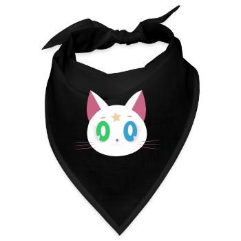 Lustige Katze - Bandana - Schwarz - Vorne