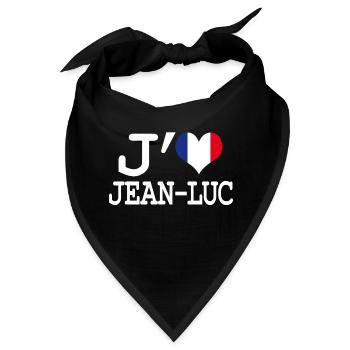 Ich liebe jean-luc - Bandana - Schwarz - Vorne