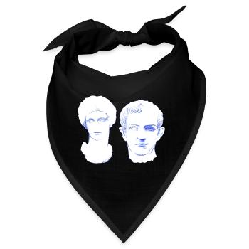 Eternal Love - Liebespaar forever in Marmor - Bandana - Schwarz - Vorne