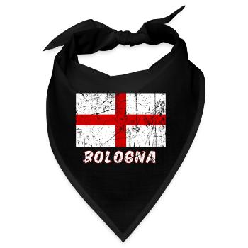 Bologna Flagge Fahne Flagge Flagge Bandera Drapeau - Bandana - Schwarz - Vorne