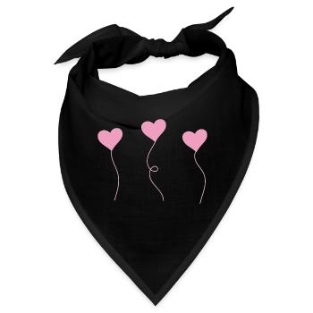 heart - Bandana - Schwarz - Vorne