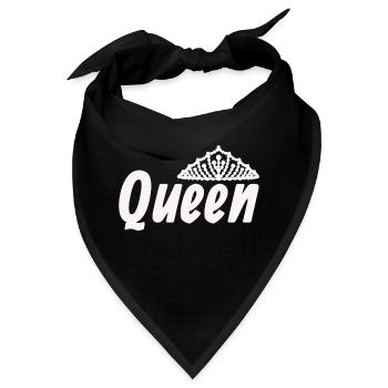 Liebe King Queen - Bandana - Schwarz - Vorne