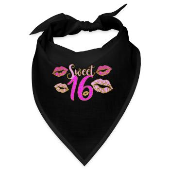 Super-Mädchen - Bandana - Schwarz - Vorne