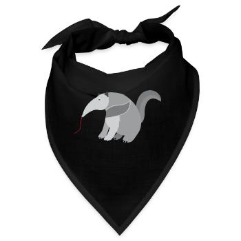 Ameisenbär - Bandana - Schwarz - Vorne