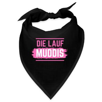 Muddy run shirt mud Matsch Laufshirt Team Muddi - Bandana - Schwarz - Vorne