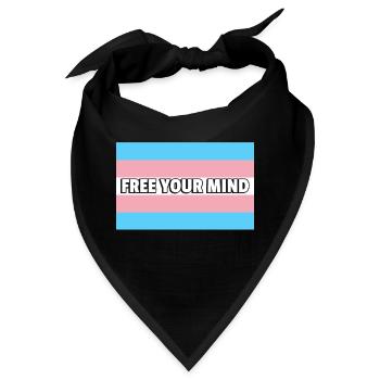 Trans Pride BEFREIEN SIE IHREN GEIST - Bandana - Schwarz - Vorne