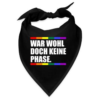 War Wohl Doch Keine Phase - Bandana - Schwarz - Vorne