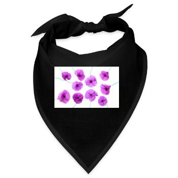 MOHNBLUME Lila - Bandana - Schwarz - Vorne