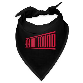 Computer 404 Meldung Verbindung - Bandana - Schwarz - Vorne