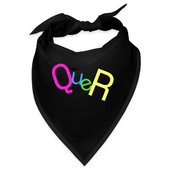 QUER - Bandana - Schwarz - Vorne