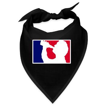 saufen liga - Bandana - Schwarz - Vorne