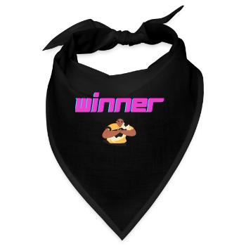 GEWINNER - Bandana - Schwarz - Vorne