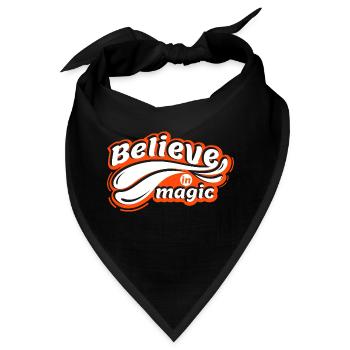 Glauben Sie an Magie - Bandana - Schwarz - Vorne