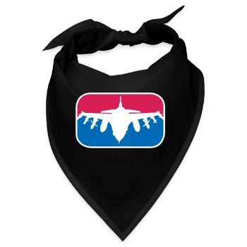 Kampfjet Luftwaffe Soldat Bundeswehr Geschenk - Bandana - Schwarz - Vorne