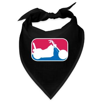 Chopper american Motorrad Highway Biker Geschenk - Bandana - Schwarz - Vorne