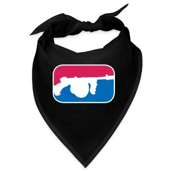 Thompson Maschinenpistole Mafia lustige Geschenk - Bandana - Schwarz - Vorne