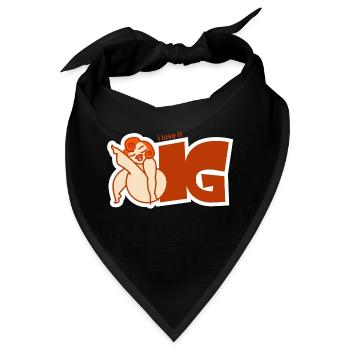 i love it big - Bandana - Schwarz - Vorne